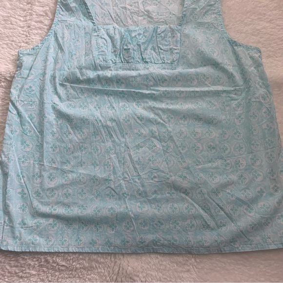 J. Jill Sleeveless Blouse Size Large Organic Cotton - Picture 3 of 8